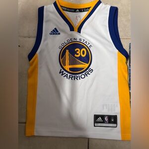 Adidas White and Yellow Sports Jersey